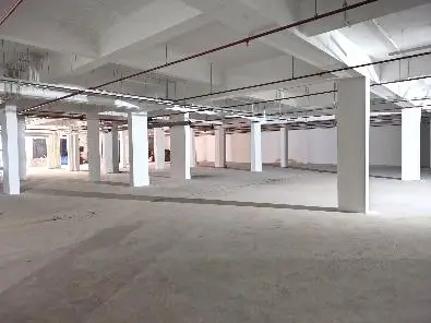 Painting work in progress Service ceiling piping work in progress