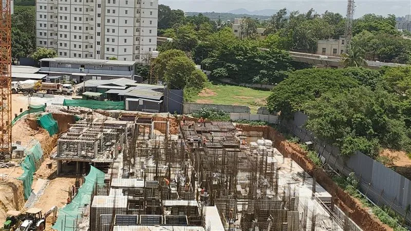 Tower – C: Upper basement slab is cast