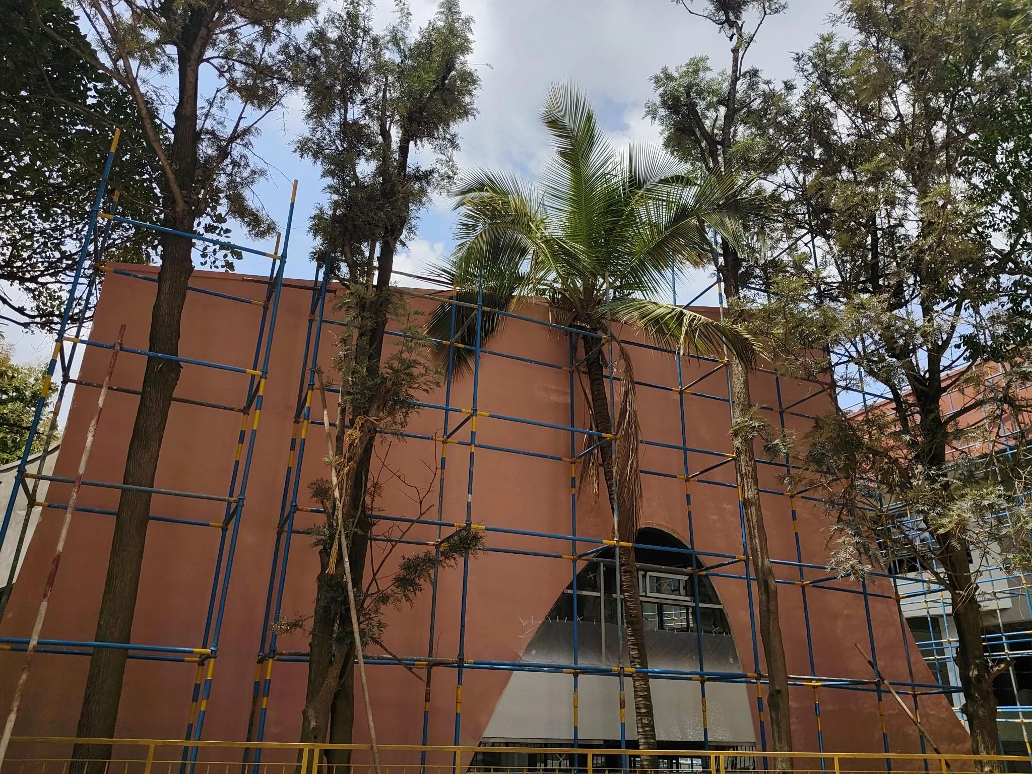 Club House external and internal finishing works in progress
