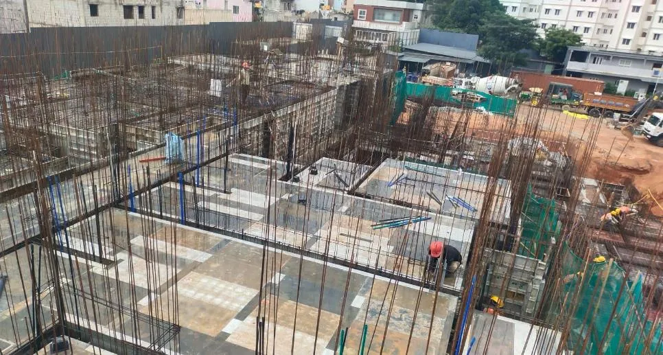 TOWER – B: Ground floor slab completed