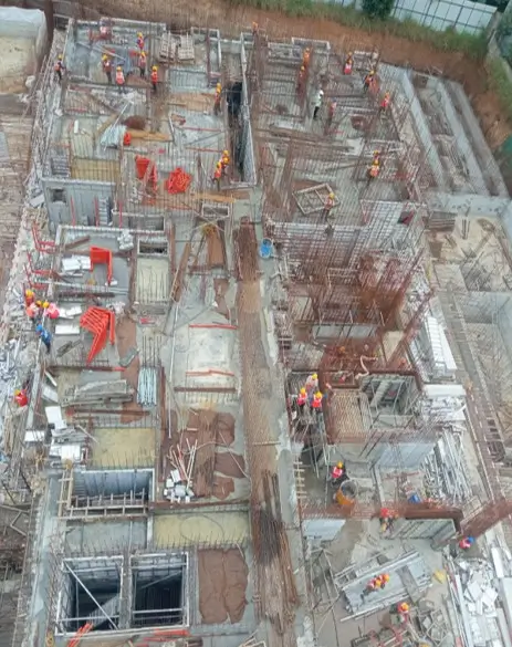 3rd Floor part of the slab Completed 3rd Floor | shuttering & Reinforcement work in progress for remaining area area