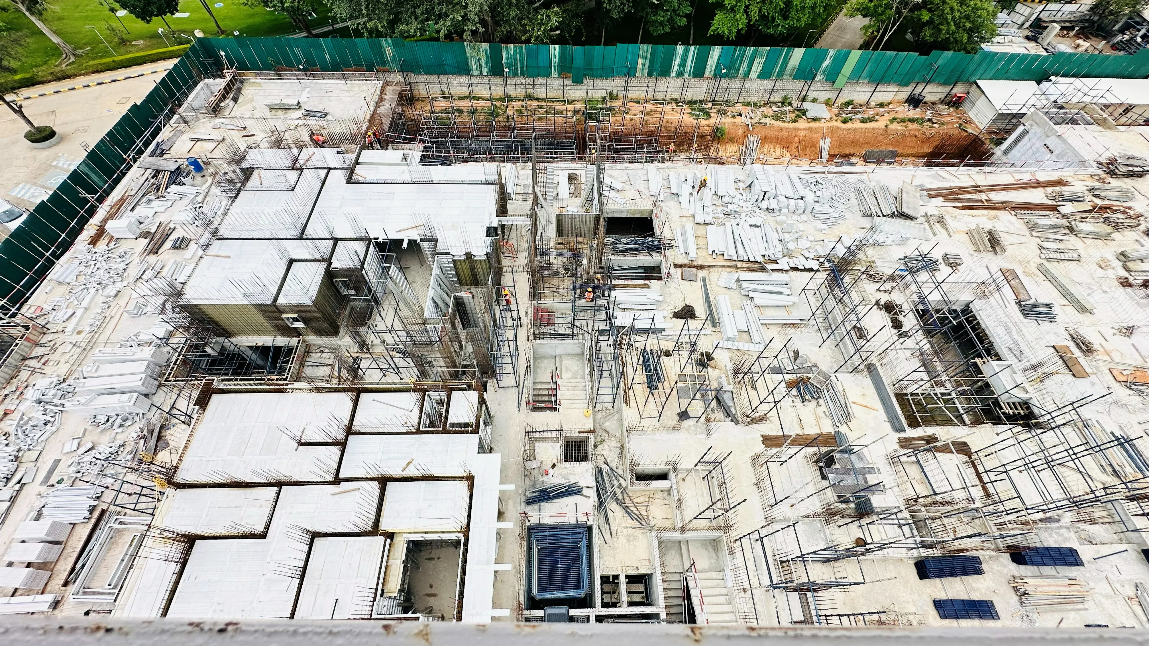 Tower A Ground floor to 1st floor shuttering in progress