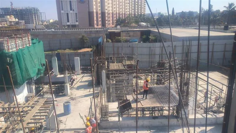 Club House - First Floor to Second Floor wall reinforcement & Formwork in progress