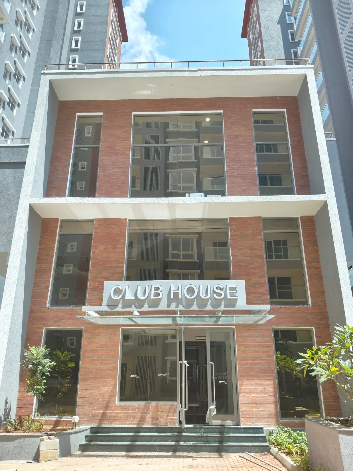 Club house external painting work completed