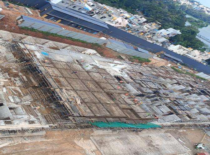 TOWER – I: Ground floor slab work in progress