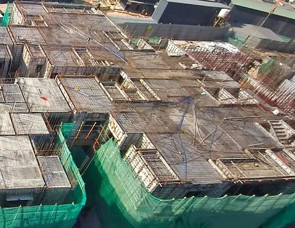 TOWER – H: Fourth floor slab completed.