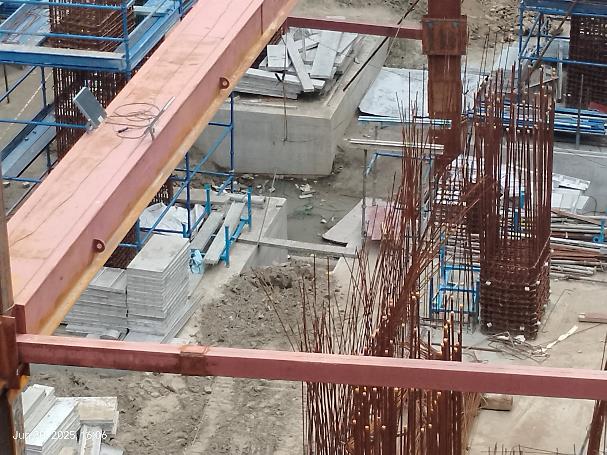 Backfilling in B3 Pour 3