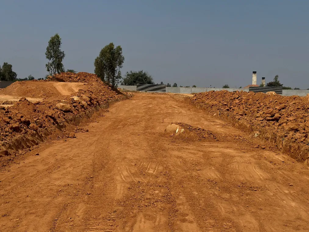 Road formation work is underway