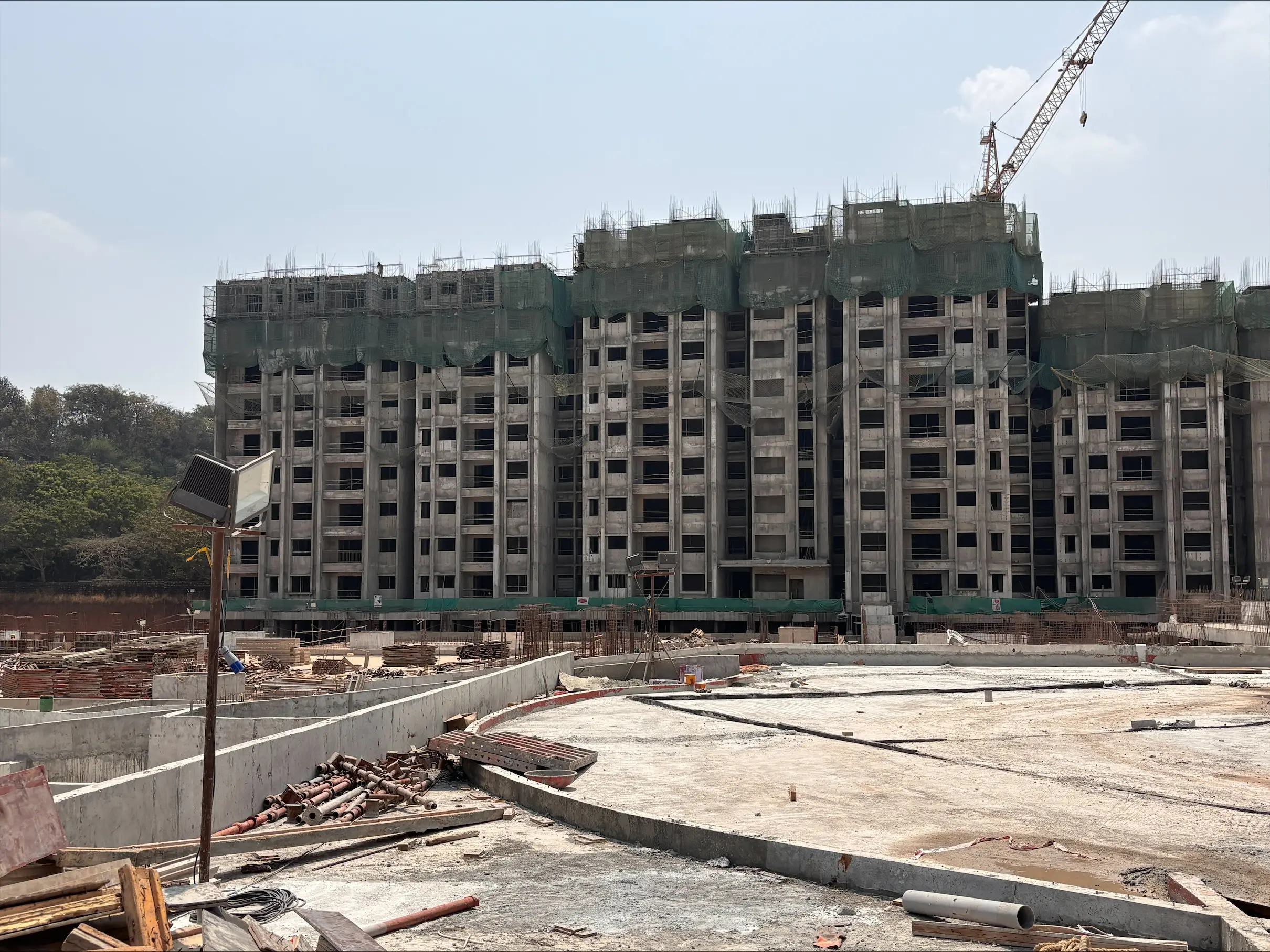 Tower B -Milestone Release -"On Casting of 9th Floor slab" - Status as on 28th