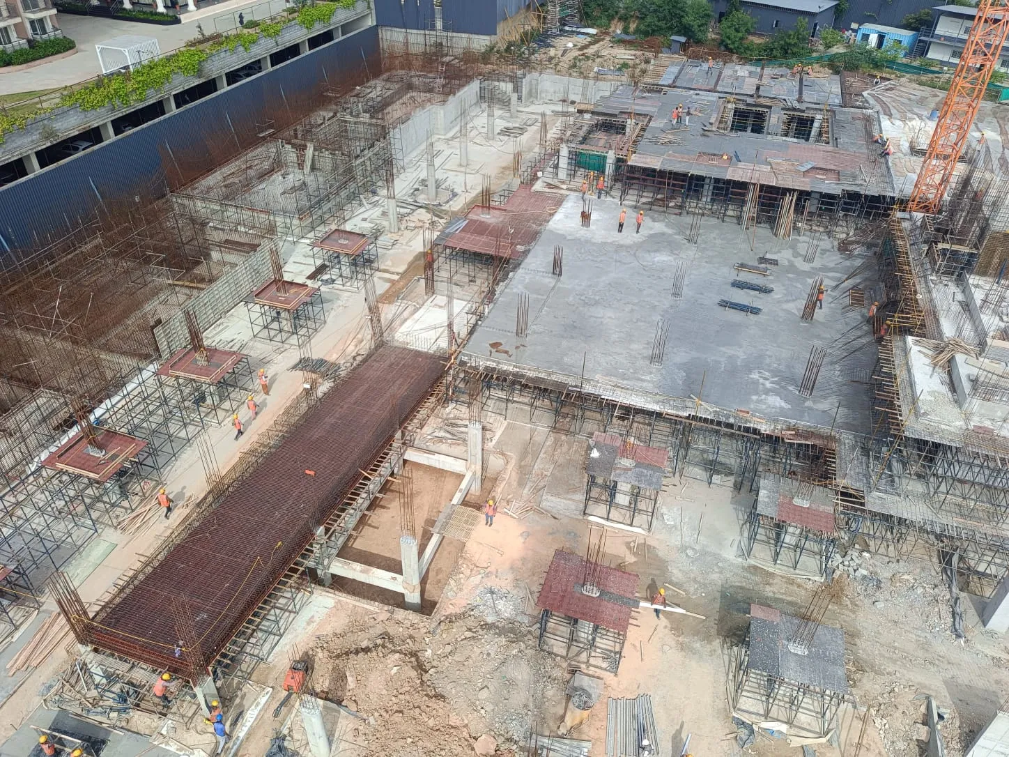 Podium | Upper basement and Podium Slab in progress