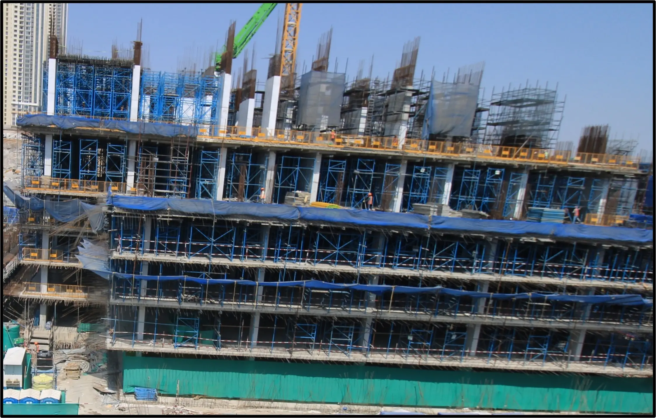 Residential Tower – B – Structure :  Ground Floor to First Floor  works in Progress