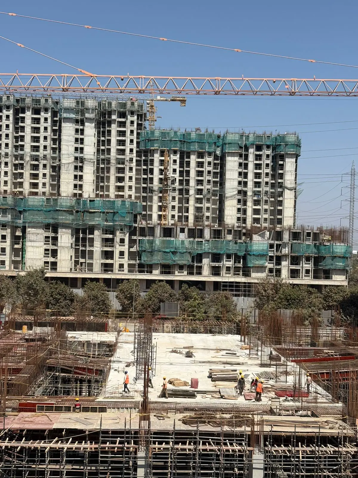 Brigade El Dorado - Beryl - Wing A - Milestone Release -"On Casting of First Floor Slab" - Status as on 31st