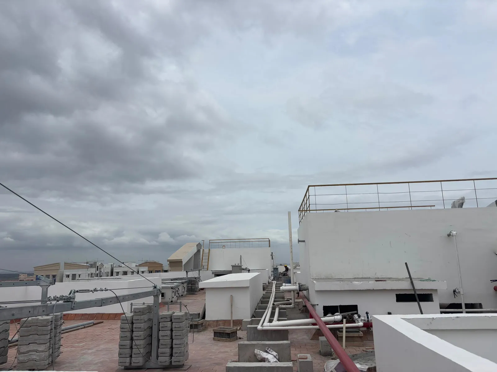 Terrace painting work