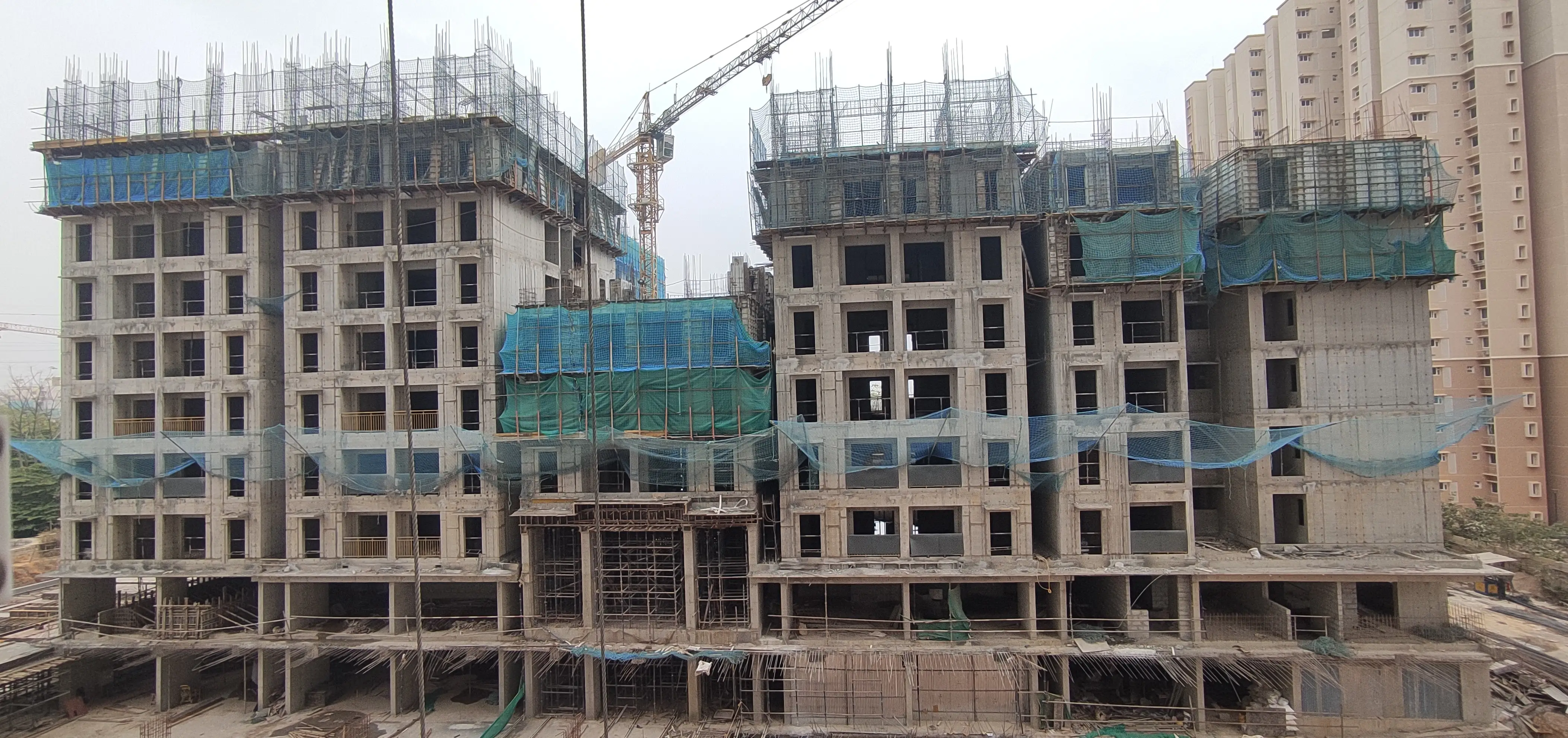 Brigade El Dorado - Cobalt - Wing B - Milestone Release -"On casting of Fifth floor slab" - Status as on 01st