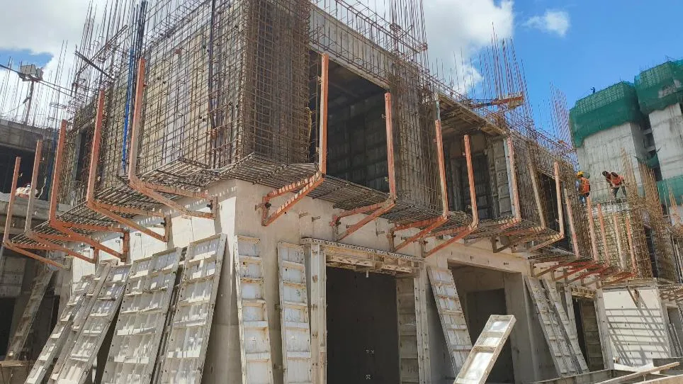 Tower – A: Ground floor slab is cast