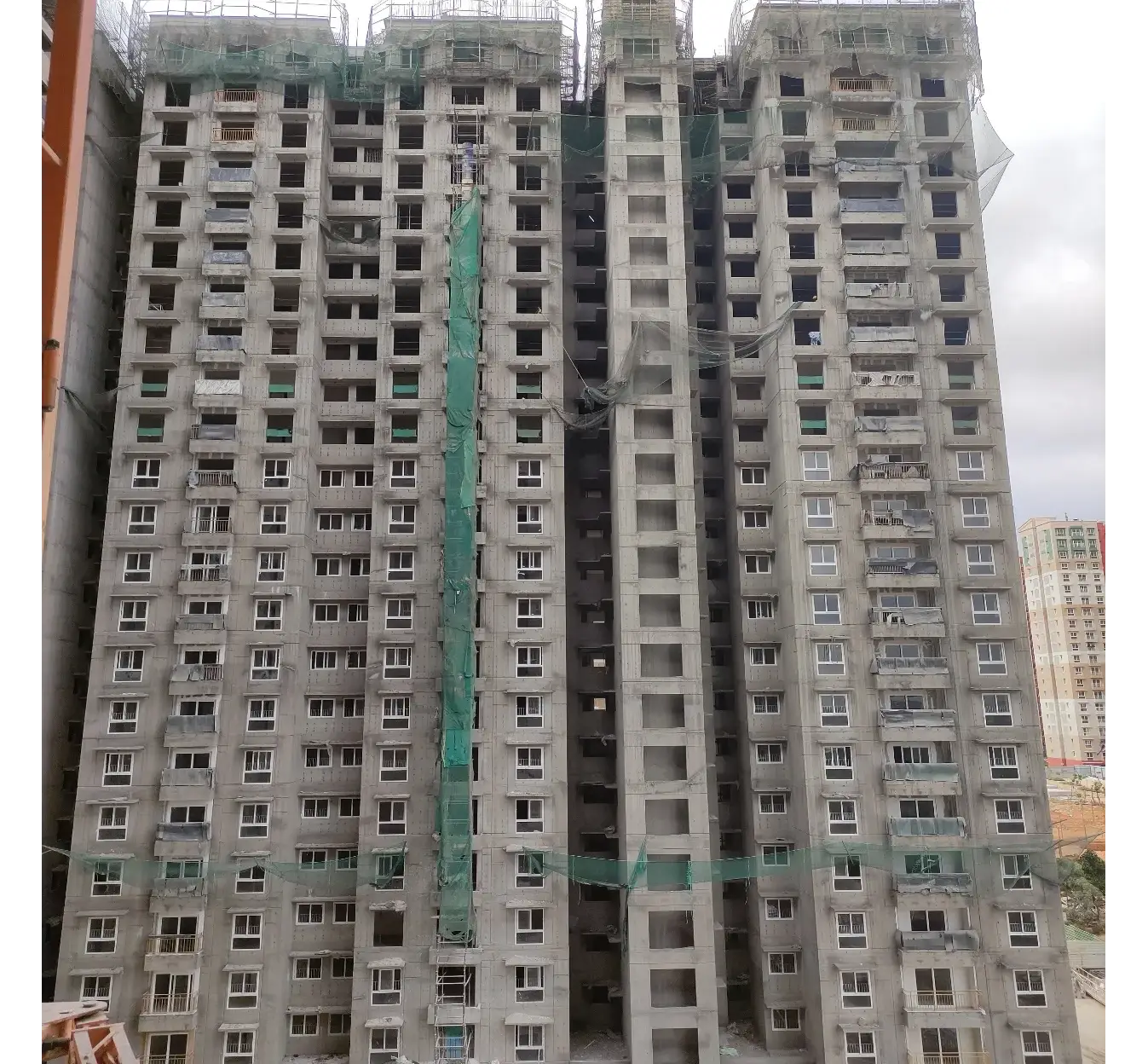 Wing A – Terrace Floor slab completed