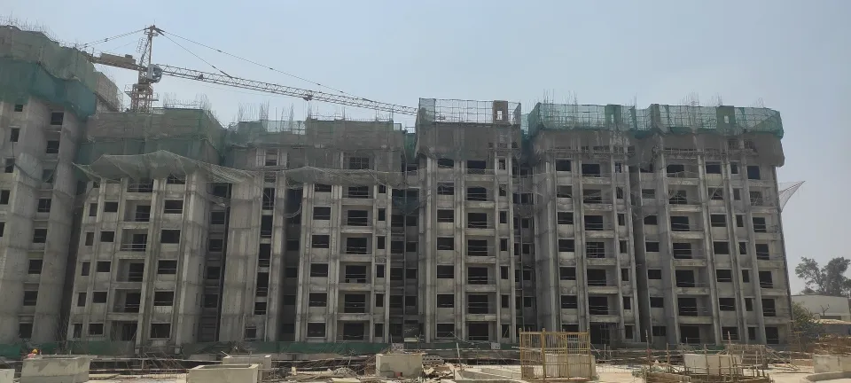 7th Floor - slab completed. Pat of 8th floor slab completed & Reinforcement and shuttering work in progress for the remaining area