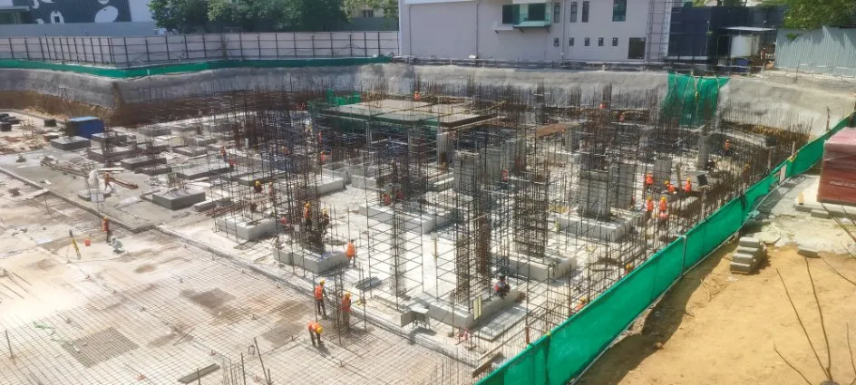 Tower 3 |Footing Completed , B1 Slab work in Progress