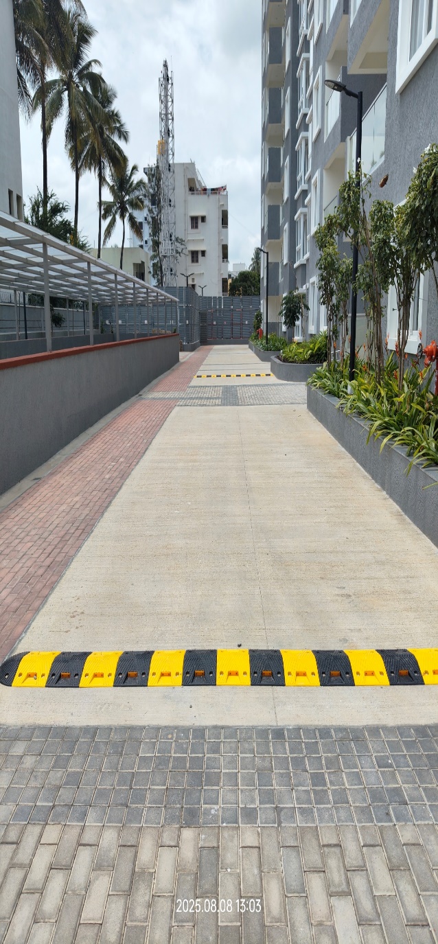 Podium driveway external development work completed