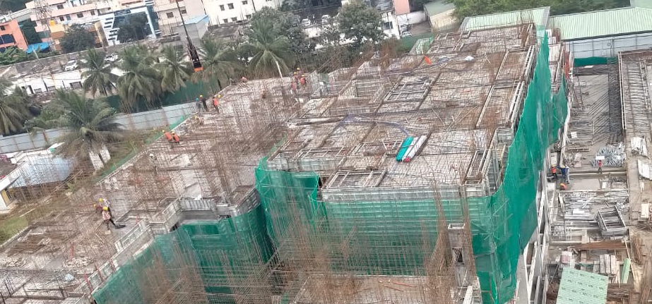 Completion of Tower-B 5th Floor Slab