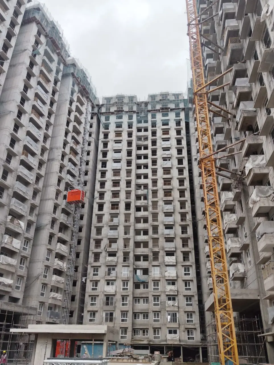 Brigade EL Dorado – Aurum – Wing B – Milestone –“On Casting of Terrace Slab” - Status as on 26th