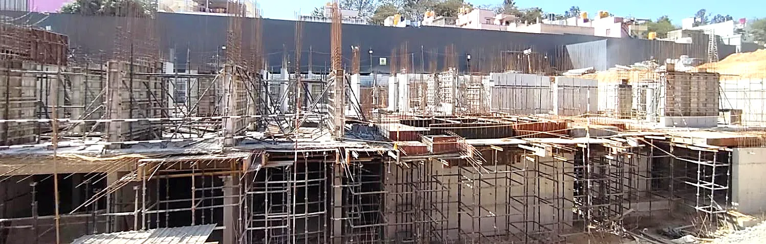 TOWER – B: Upper Basement to Ground floor works in progress