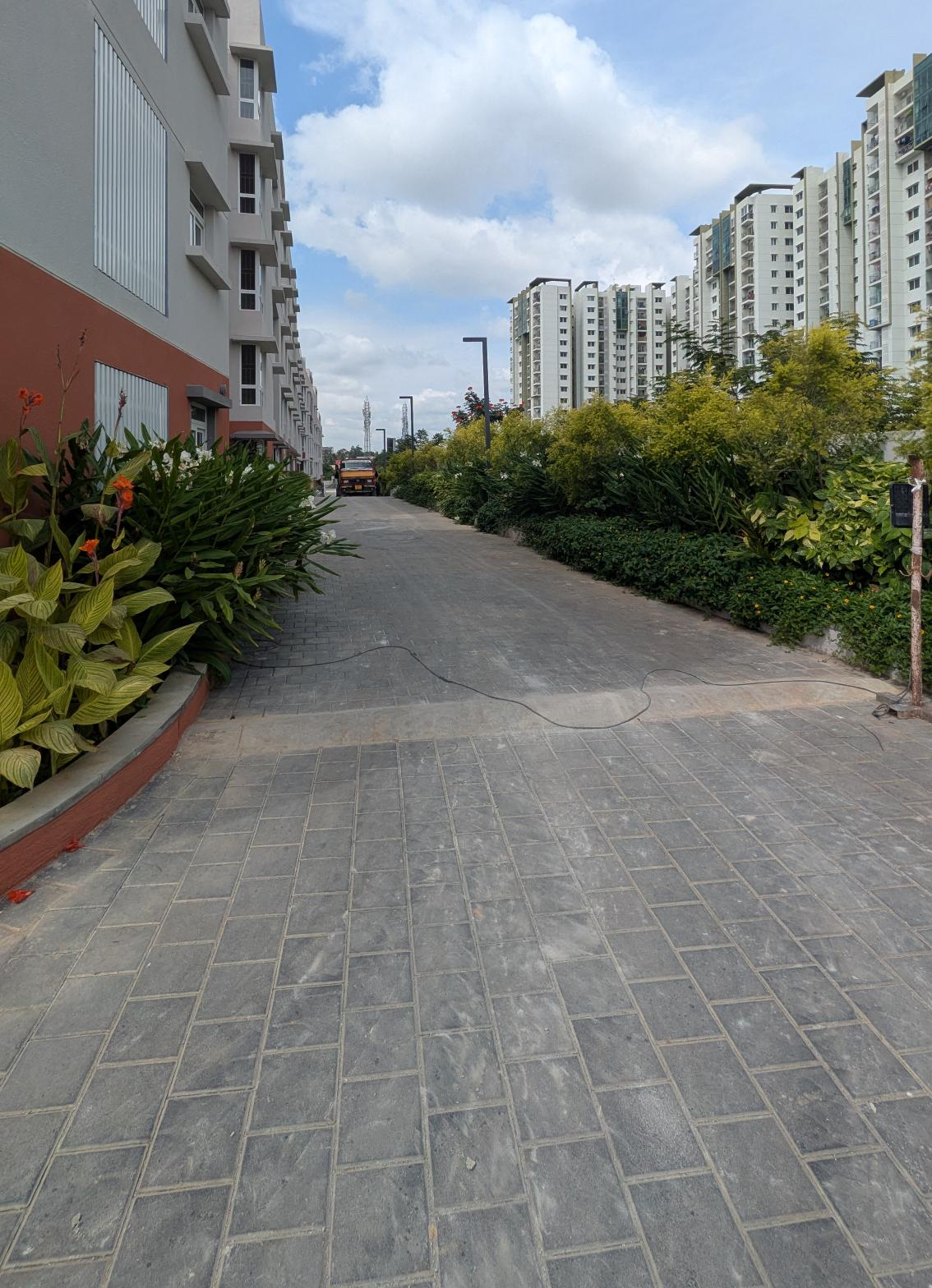 4 Acre – North Driveway, Planting & Electrical Pole