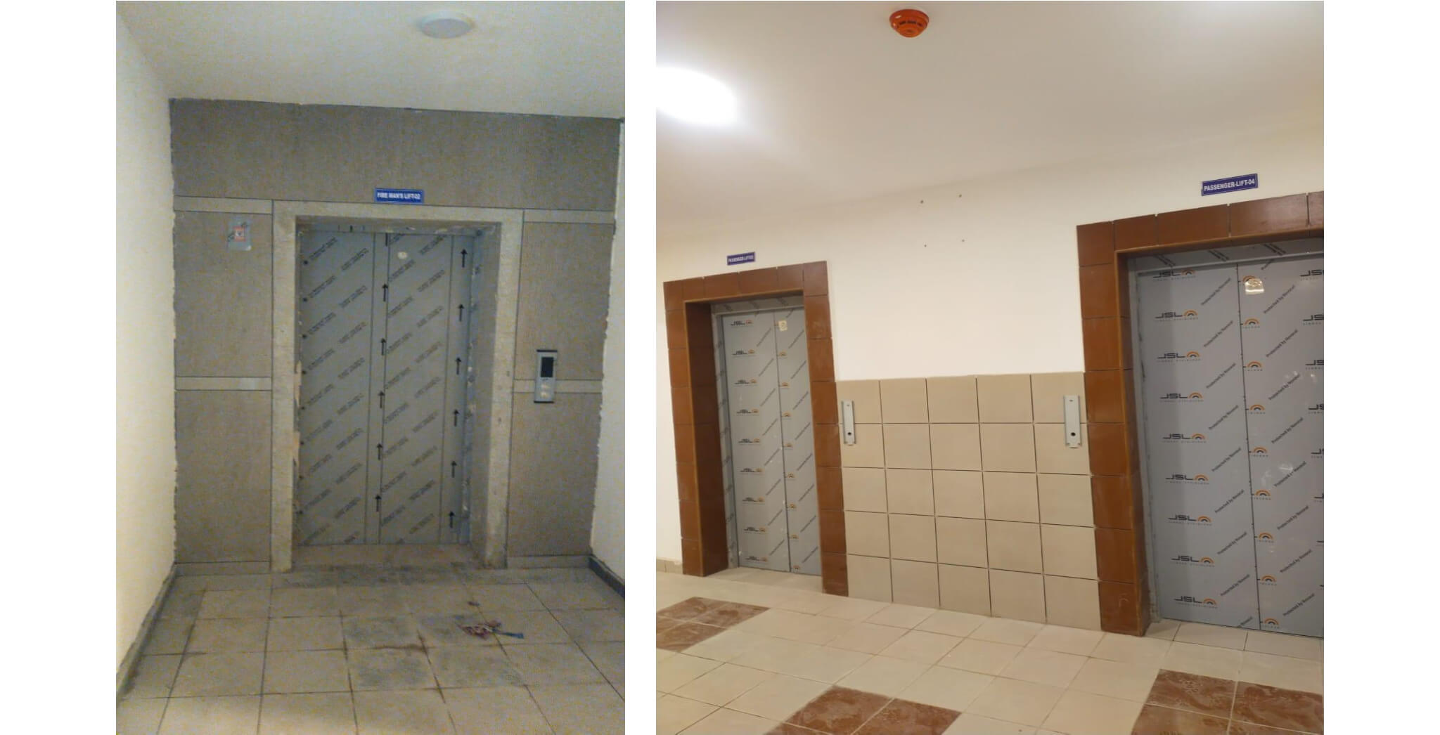 Service lift - 02 and Passenger lift lobby