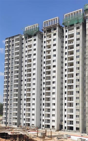 Tower D – External Painting activities are in progress