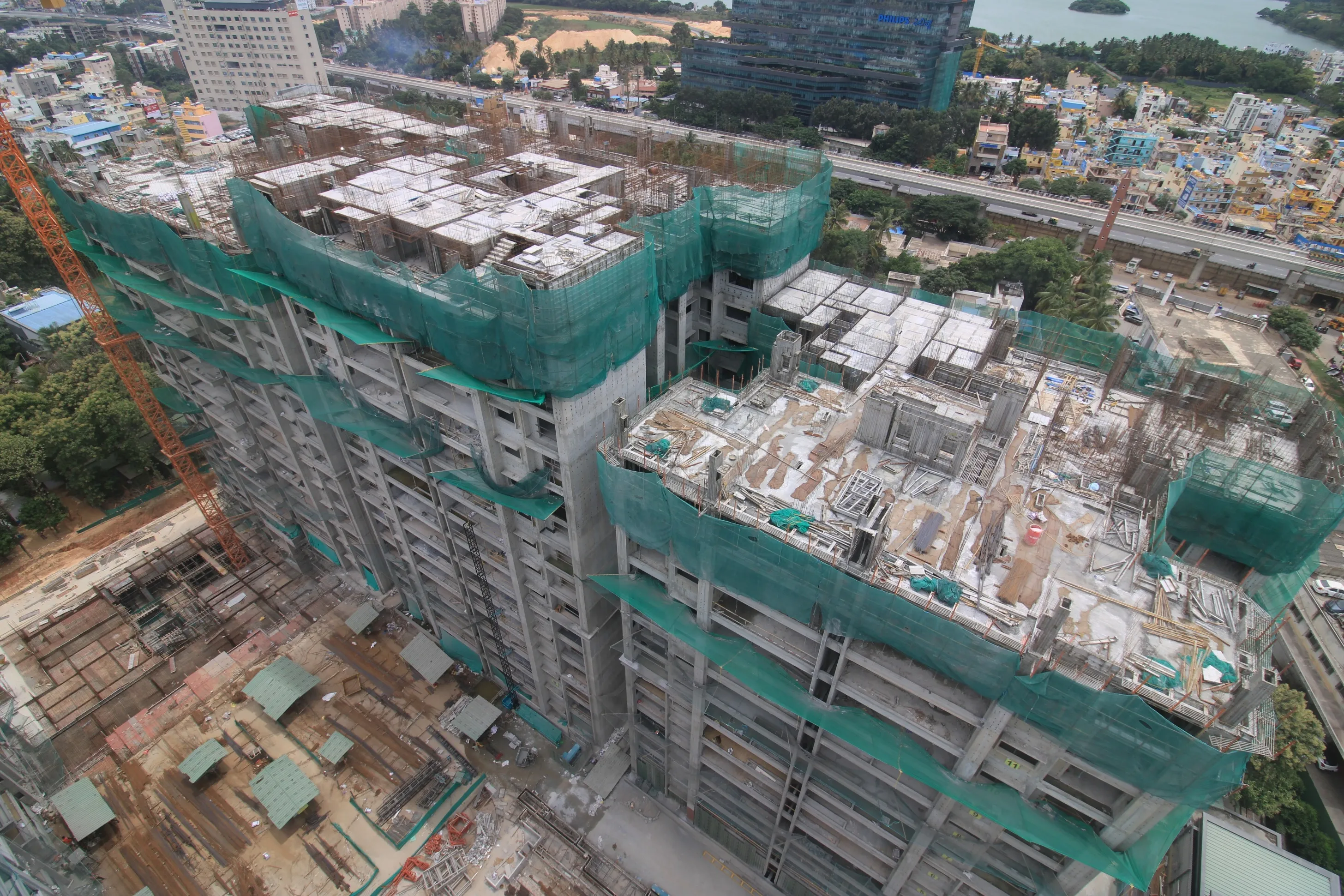 Tower C –16th Floor Slab In Progress