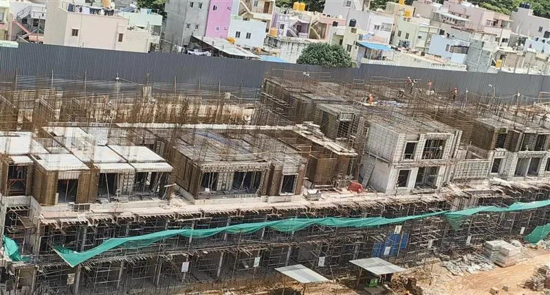 Tower – A: Ground floor slab completed