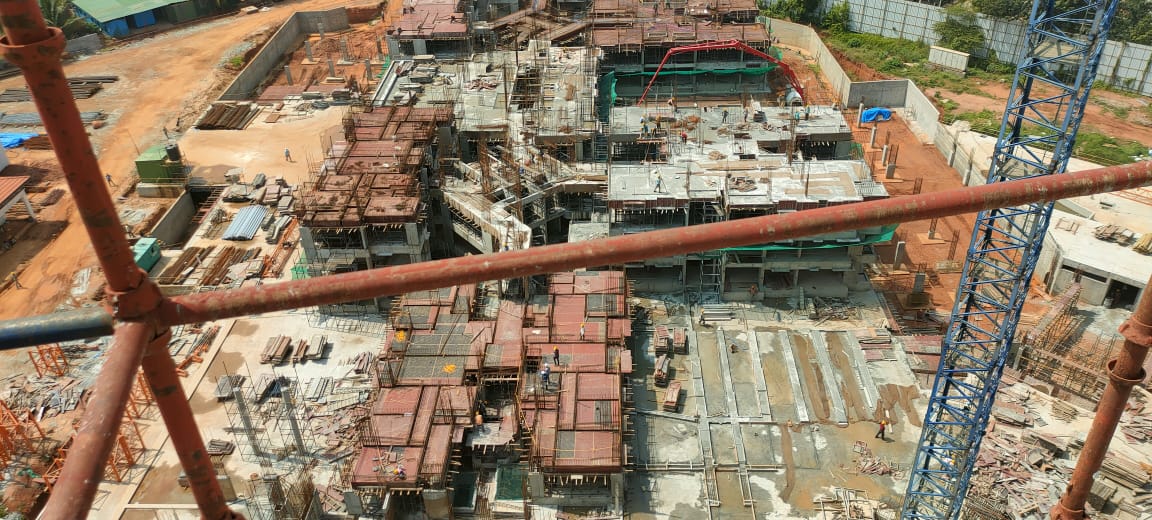 K BLOCK 2nd and 3rd FLOOR SLAB WIP