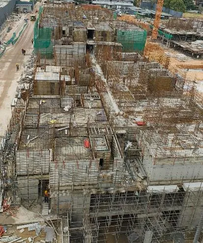 TOWER – A: Ground floor slab completed