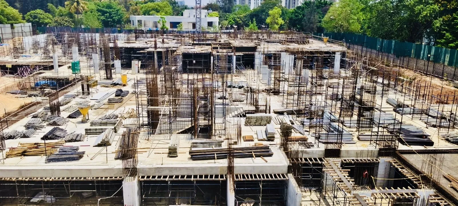 Tower A Ground floor Slab in progress