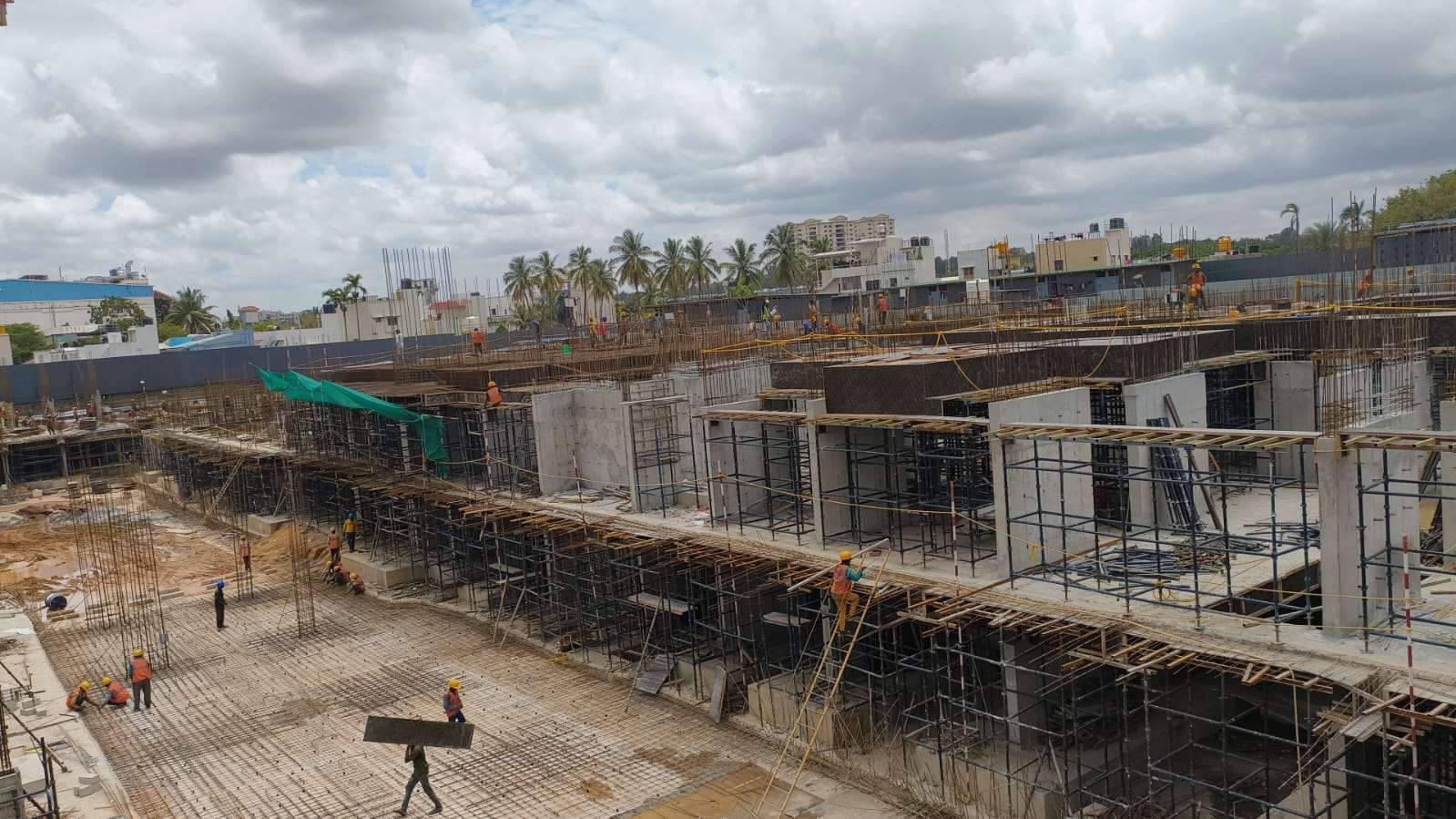TOWER – L: Ground slab work in progress