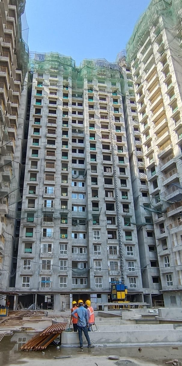 Wing B: 19th Floor Level Structural Work in Progress