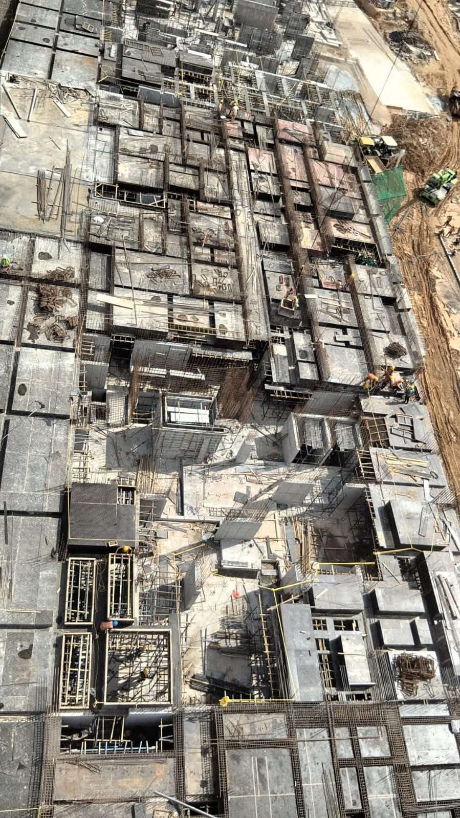 TOWER – F: Upper basement slab to Ground floor work in progress