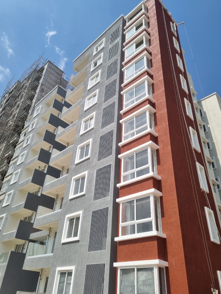 B Tower :Texture and Painting Works Completed