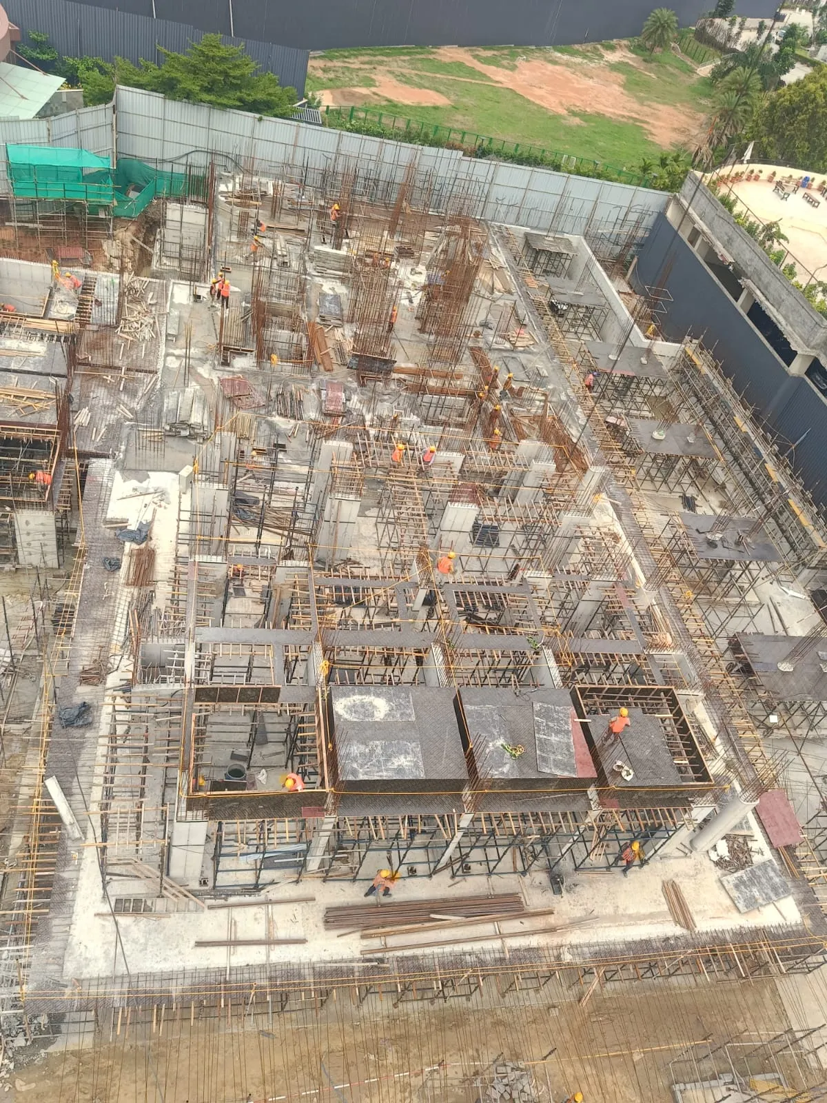 Tower A - Upper Basement & Ground Floor Slab in progress