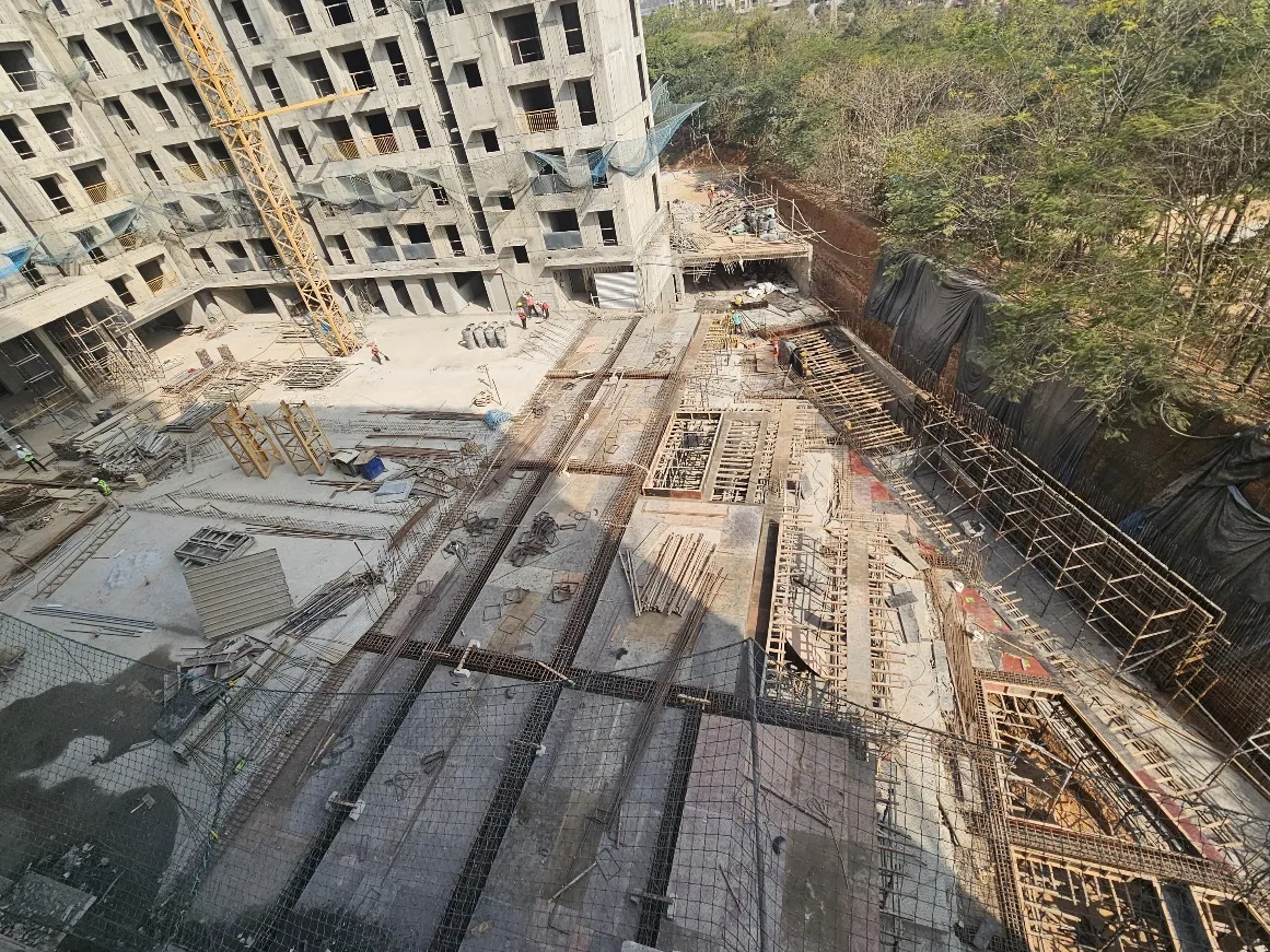 Non tower Area Upper basement and Ground floor slab shuttering WIP