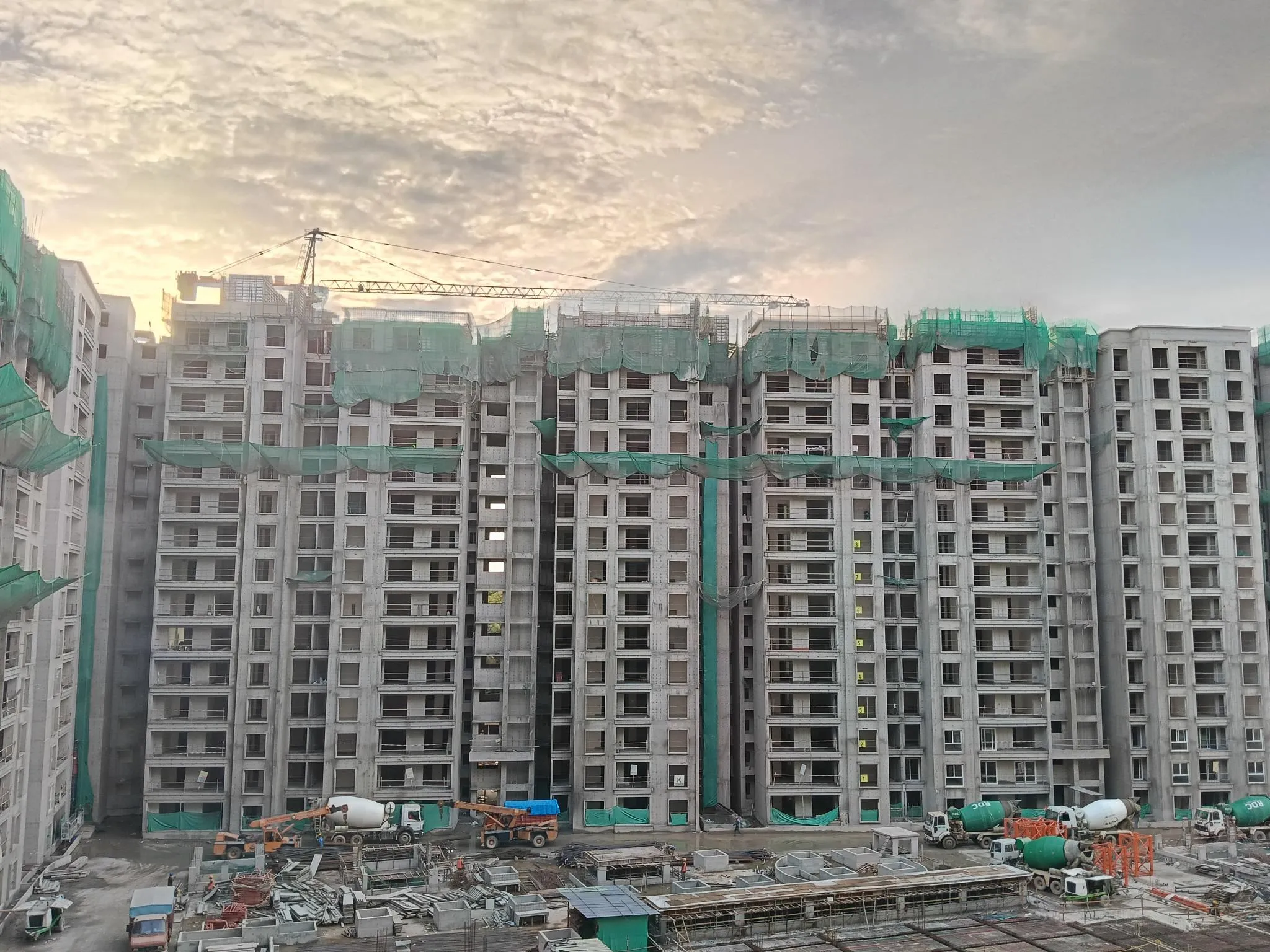 Tower-K Terrace floor slab Completed