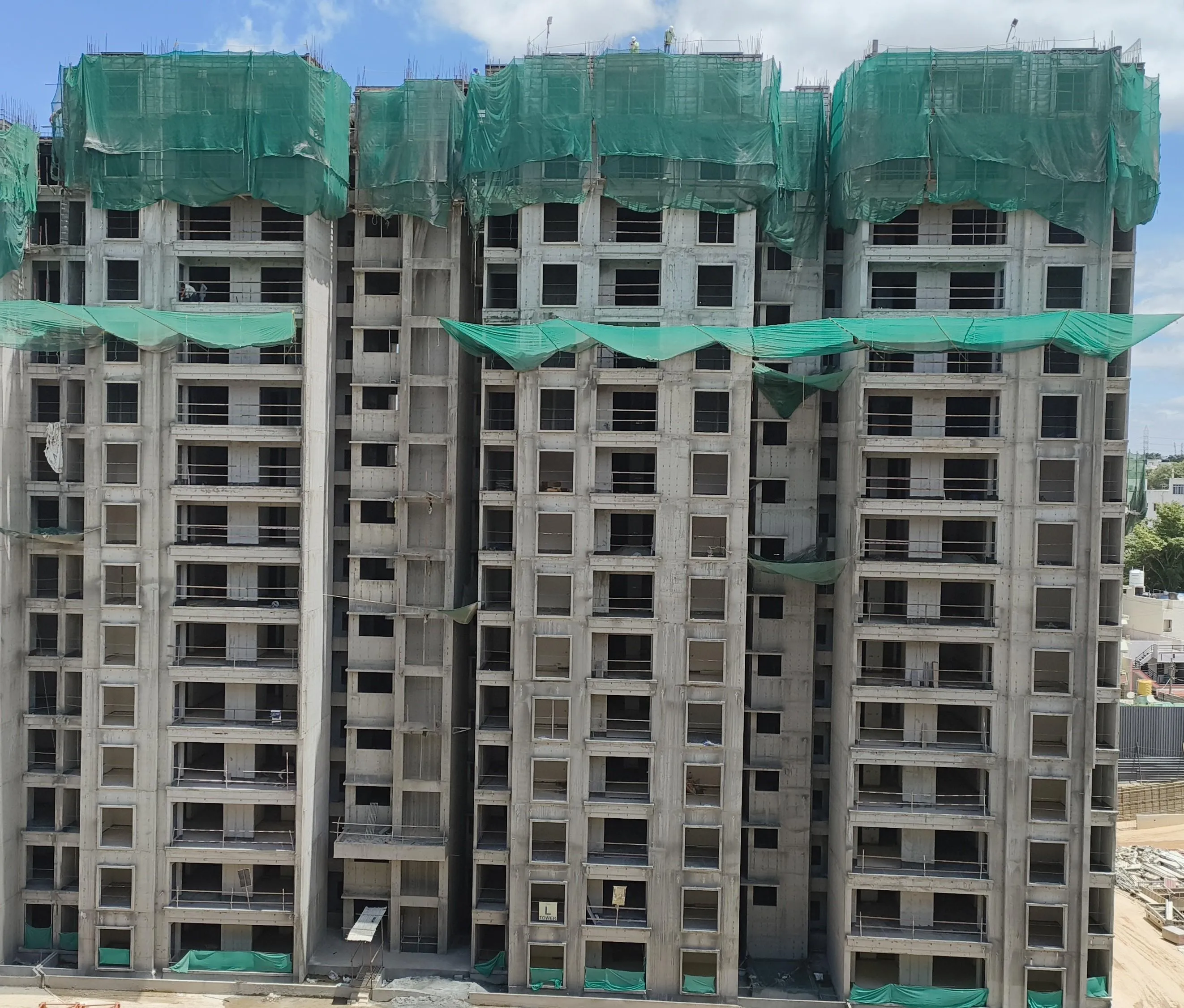 Tower-L Terrace floor slab Completed