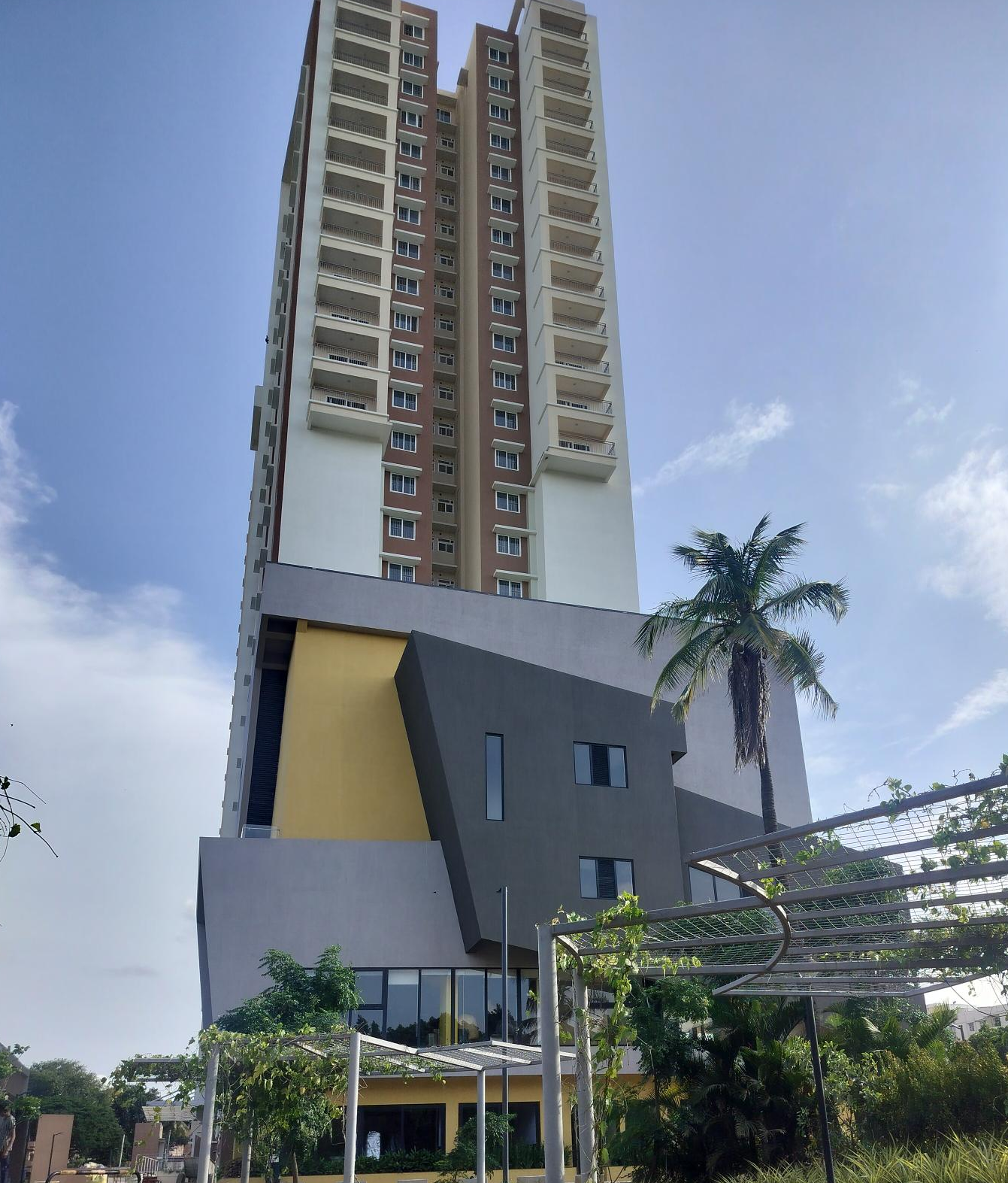 Tower A &B All Internal & External works are completed. Amenities area hardscape and softscape works are in progress