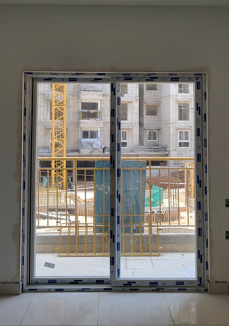 UPVC windows, doors installation work in progress- 1st floor