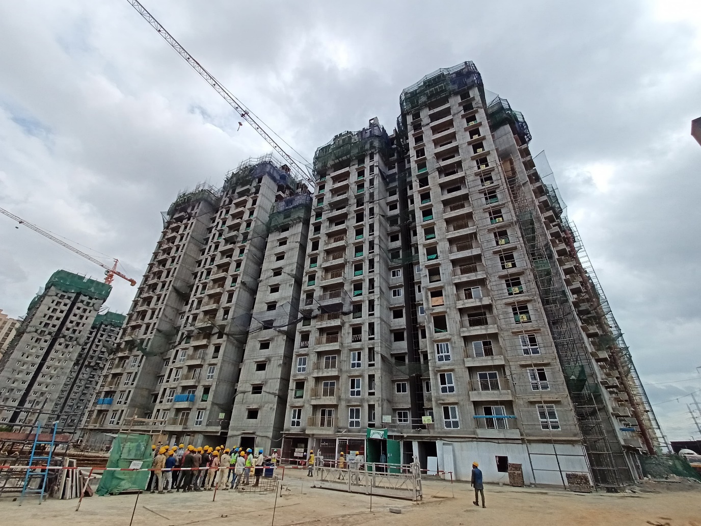 Wing C: 18th floor level structural work in progress