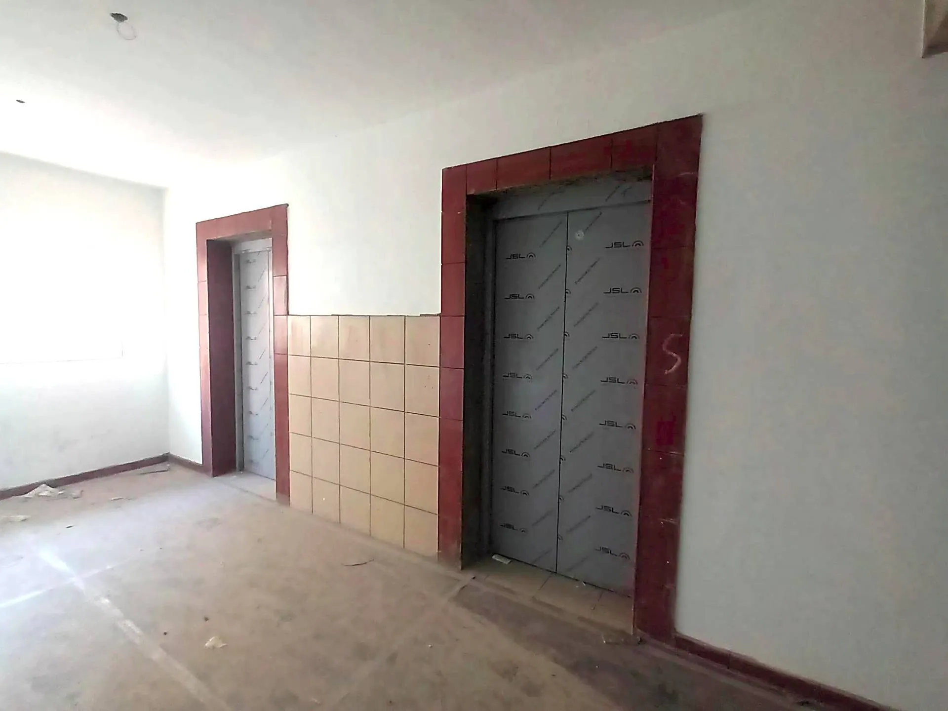 Lift Dado Tiling work and Corridor Area Painting work in progress