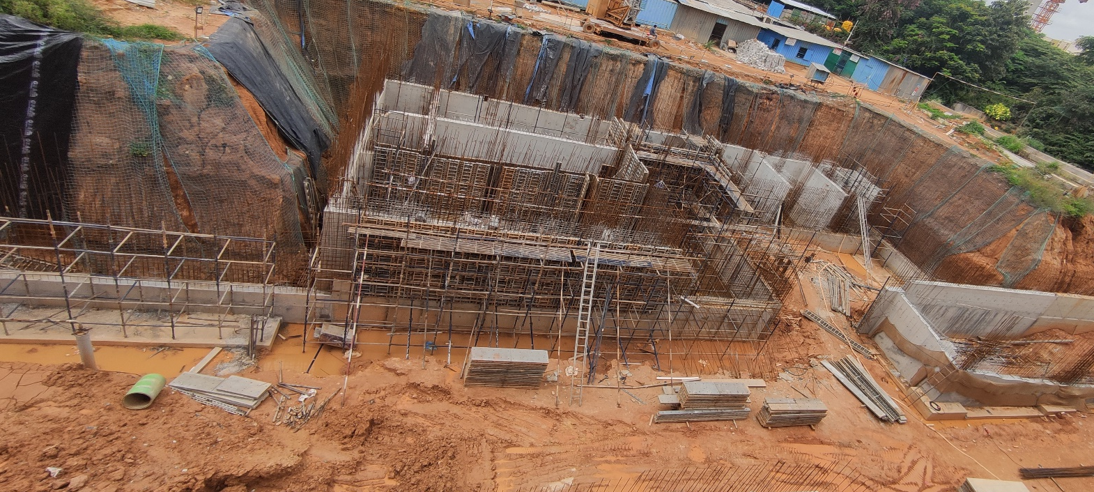 STP –Wall concrete in progress