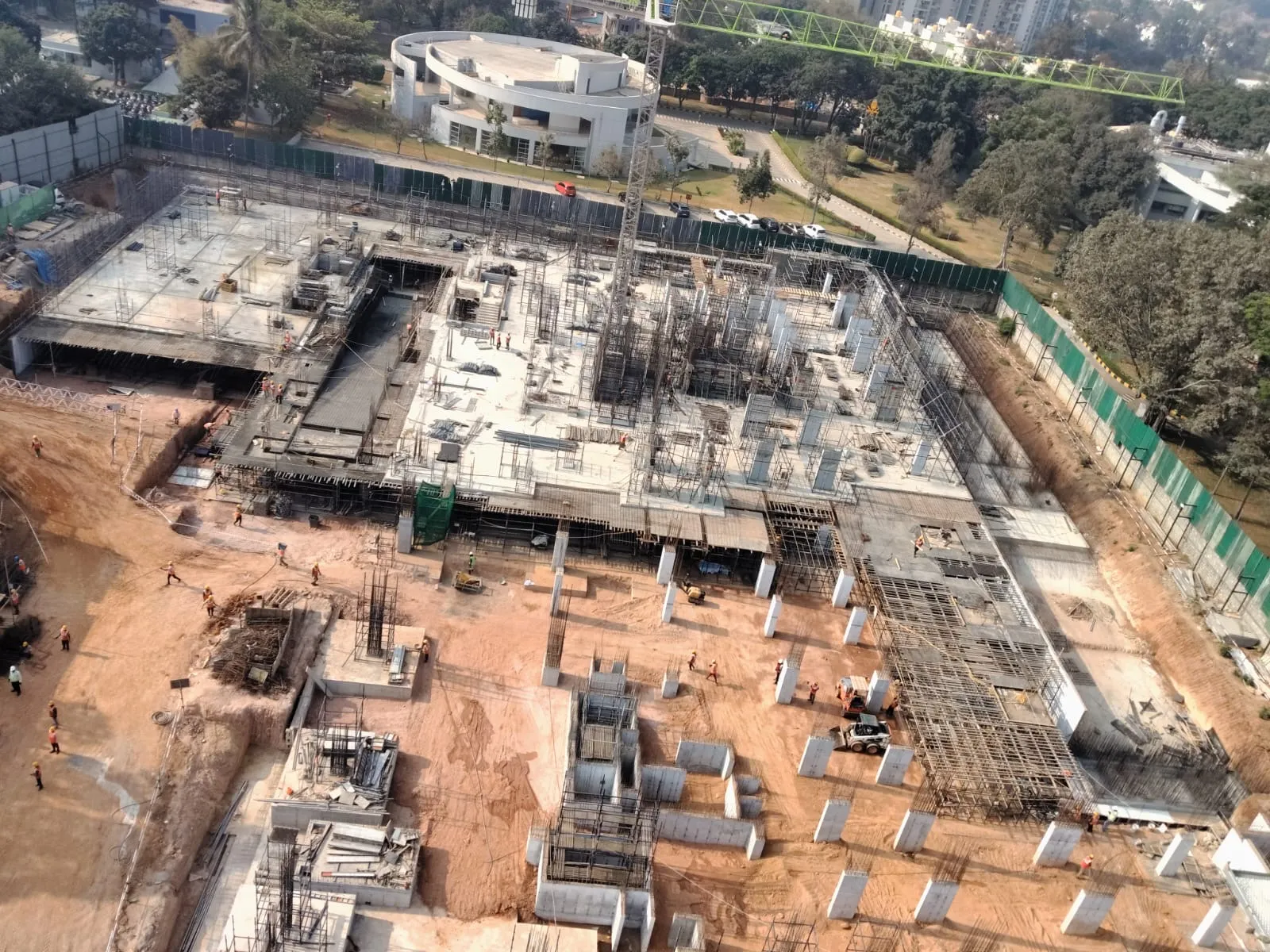 Tower- A Ramp and Ground floor column in progress