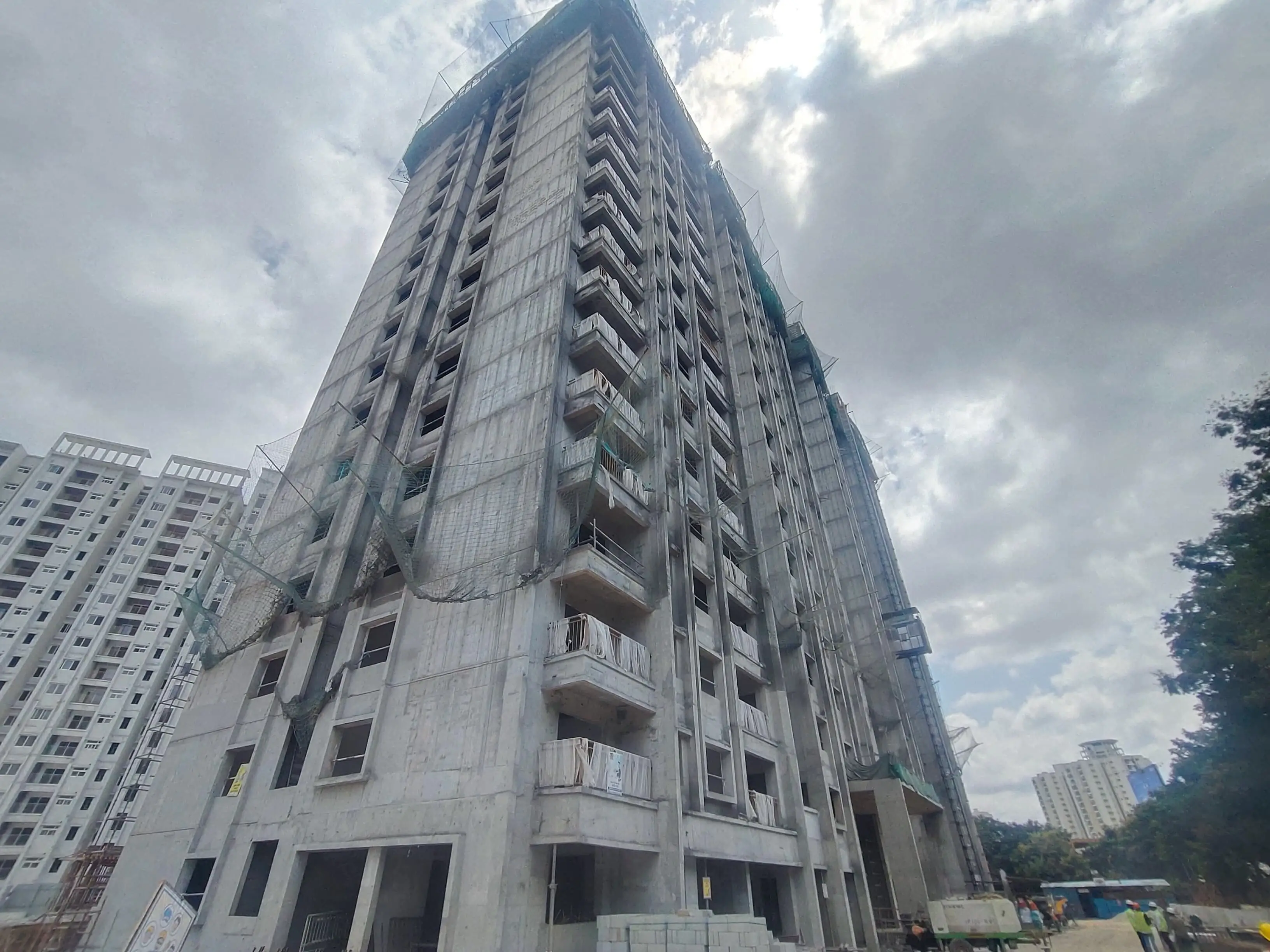 Brigade Calista (Phase-2) - Tower-A - Milestone release - "On Casting of Terrace slab"- Status as on 23rd