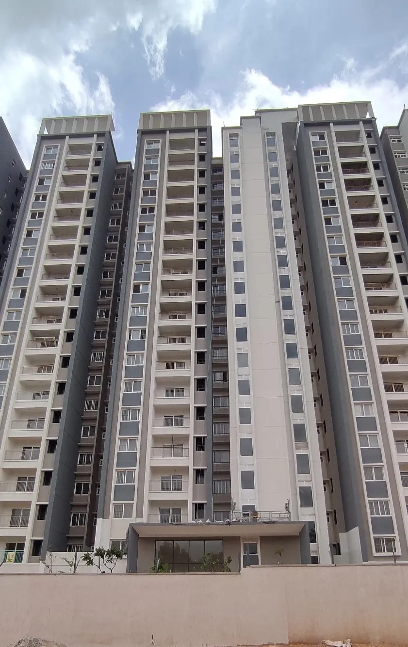 Tower D | External Painting activities are in progress.